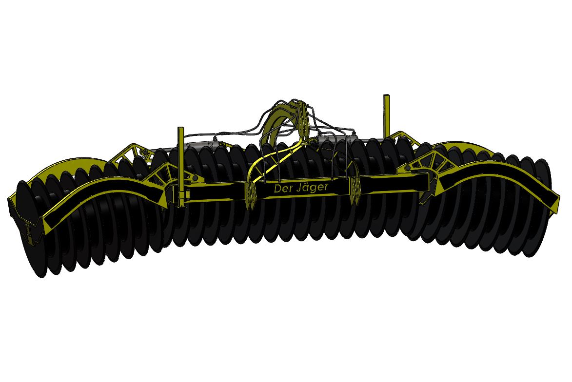 青贮料压实机滚筒3D数模图纸 Solidworks设计